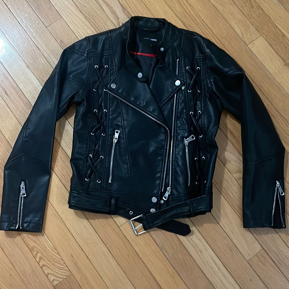 FASHION NOVA FAUX LEATHER JACKET